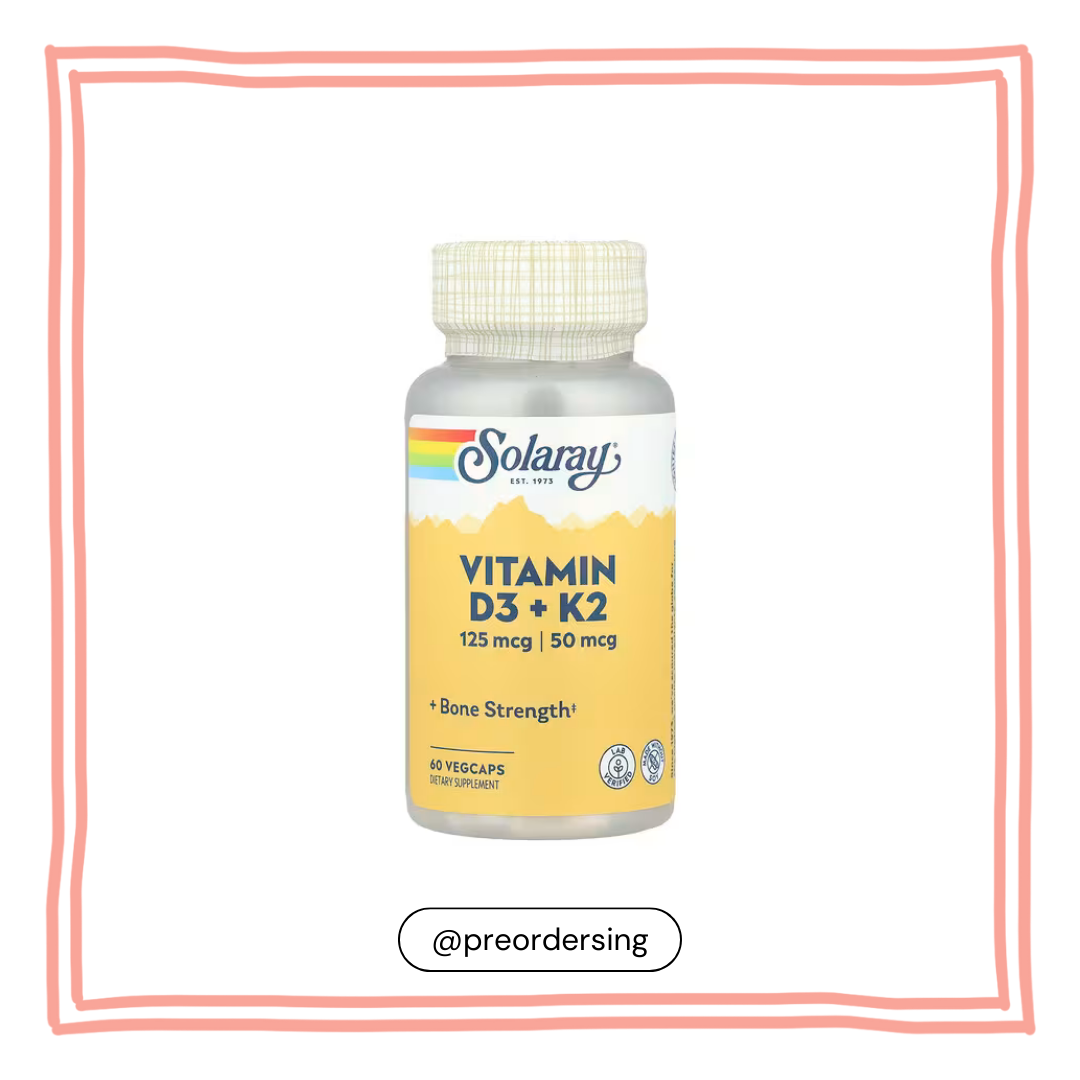 Solaray Vitamin D3 + K2