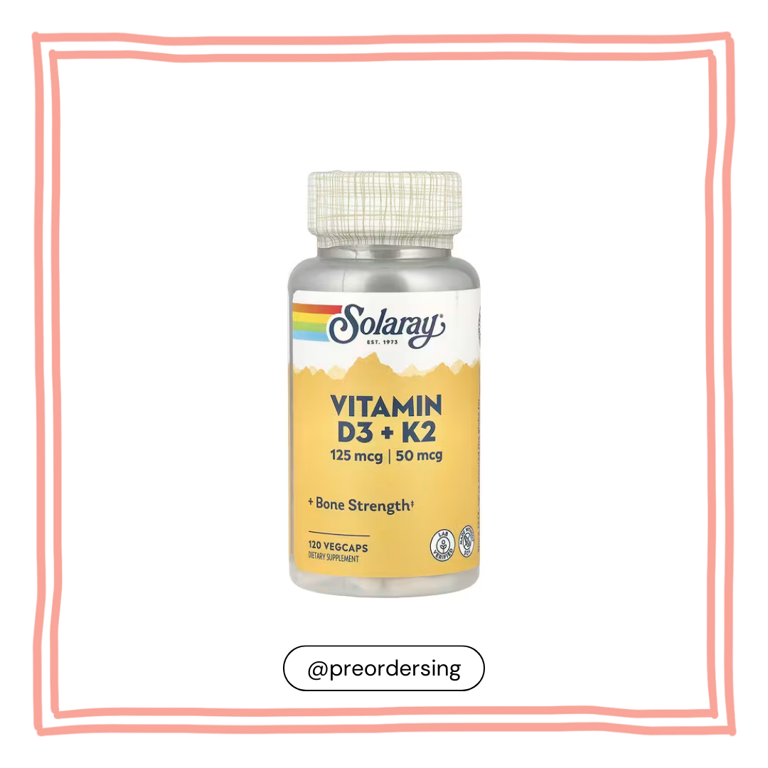 Solaray Vitamin D3 + K2